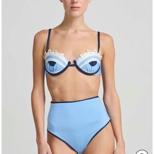Stylish Blue Eye Design Bikini Set